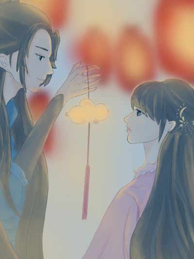 日漫风格奇幻漫画猫町物语封面图